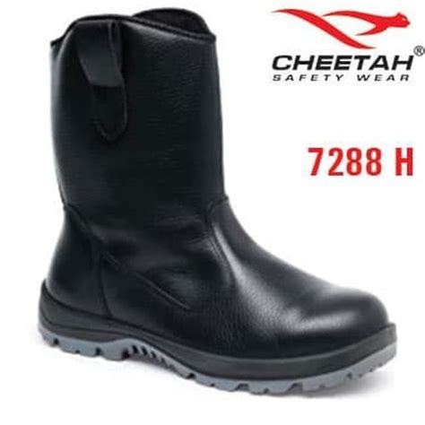 Jual H Cheetah Double Sol Polyurethane Safety Shoes Hitam