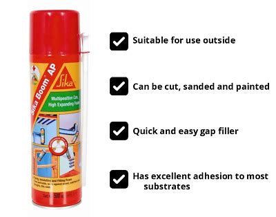 Sika Boom Ap Multi Position Can High Expanding Foam Filling Insulating