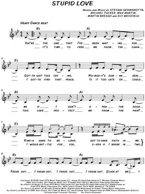 "Stupid Love" Sheet Music - 30 Arrangements Available Instantly ...