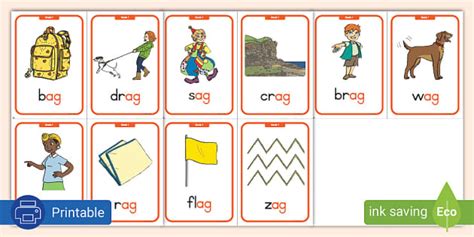 Grade 1 Phonics Ag Flashcards Teacher Made Twinkl