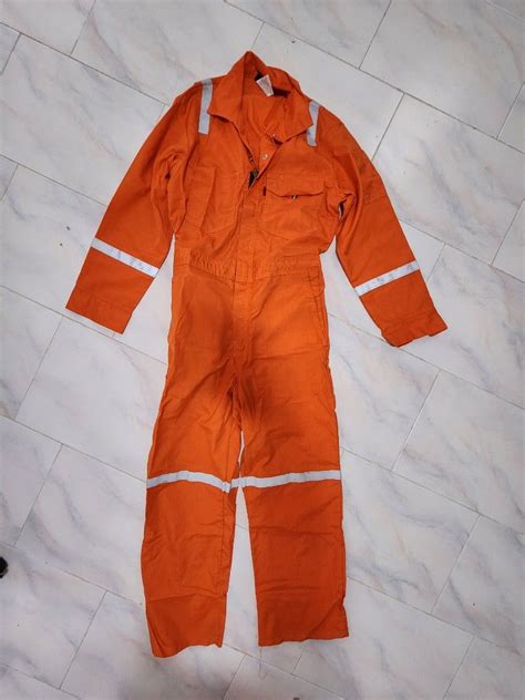 Dupont Nomex Fire Retardant Coverall Overall Orange Men S Fashion