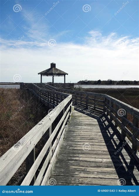 Marsh Walk In Southport North Carolina Stock Image Image Of Wooden