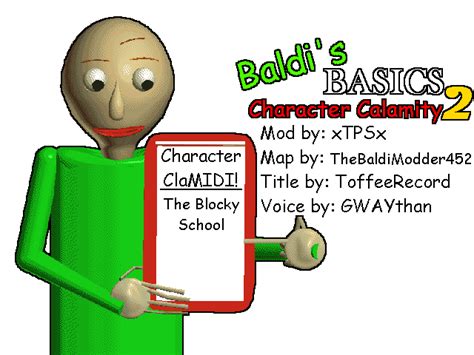 The Blocky School Baldis Basics Character Calamity Series Wiki Fandom