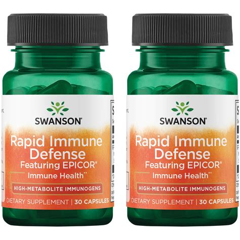 Swanson Rapid Immune Defense Featuring Epicor Mg Caps Pack