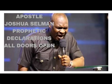 Apostle Joshua Selman Prophetic Declarations All Doors Open Youtube