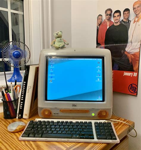 My Working Tangerine Imac G3 In Its Natural Habitat Complete With