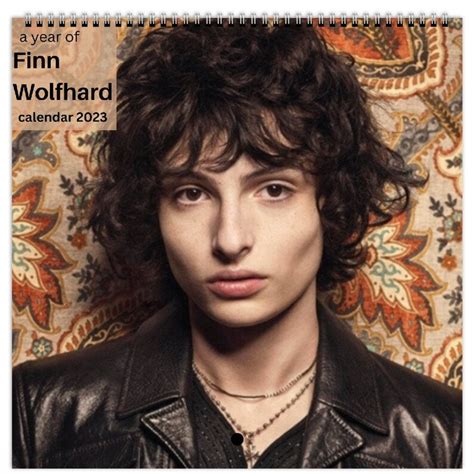 2023 Finn Wolfhard Calendar Celebrity Calendar 2023 - Etsy