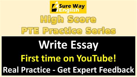 Pte Write Essay Practice Questions Get Feedback Now Youtube