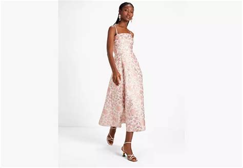 Floral Bud Brocade Dress Kate Spade New York