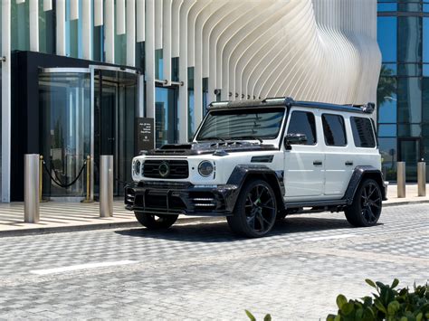 G Class P Mansory White Rental In Dubai