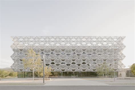 Gallery Of Detail Woven Carbon And Glass Fiber Facade Of Texoversum