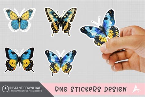 Butterfly Sticker Clipartbutterfly Printable Sticker