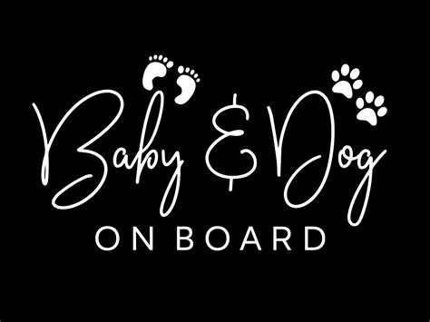 Baby On Board Dog On Board Car Decal Vinyl Bumper Sticker Car Etsy