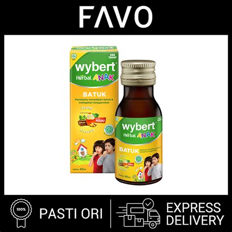 Jual Obat Batuk Anak Wybert Herbal Obat Batuk Anak Sirup 60 Ml