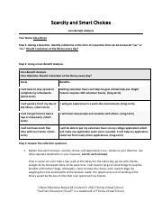 Understanding Scarcity And Decision Making A Cost Benefit Course Hero