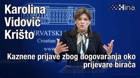 Vidović Krišto Kaznene prijave zbog dogovaranja oko prijevare birača