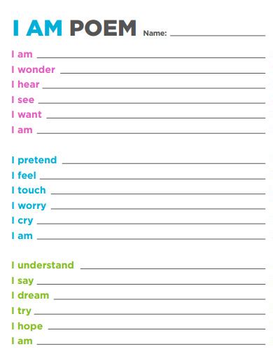 I am Poem - 30+ Examples, Format, How to Write, PDF