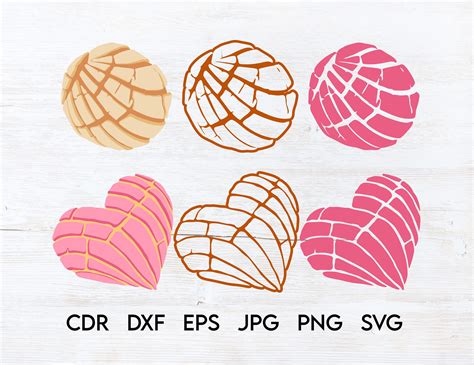 Concha Svg Pan Dulce Svg Mexican Bread Png Sweet Bread Svg Etsy Australia