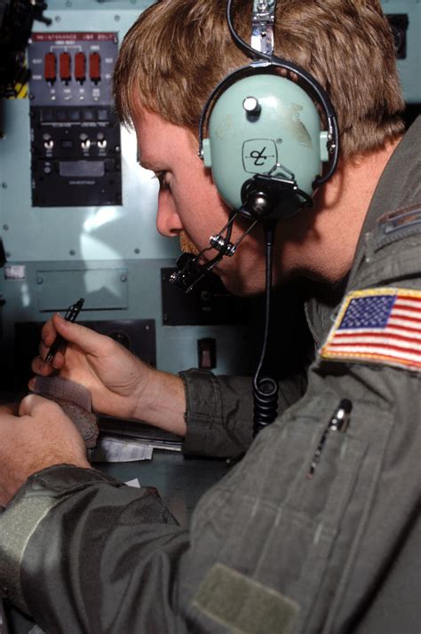 CAPT Jim Hazen Updates Aircraft Positions During An Airland Mission