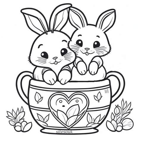 Easter Bunny Coloring Page Preschool Coloring Pages