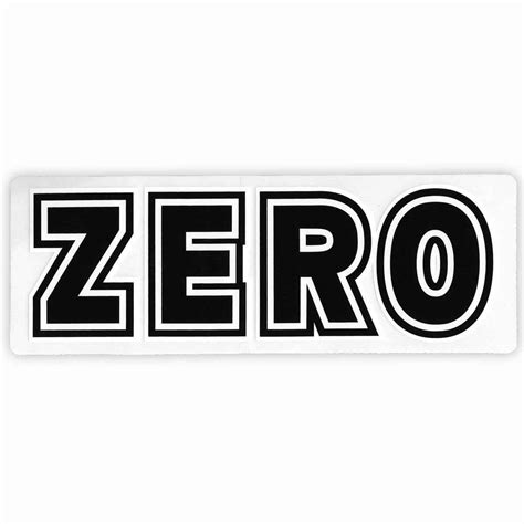 Zero Bold Sticker - 6.5" x 2.25" | SoCal Skateshop