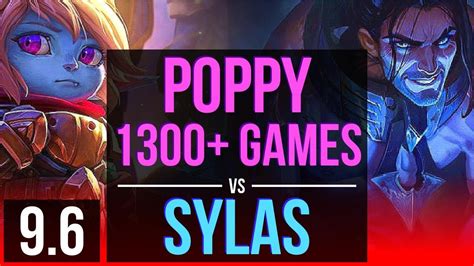 POPPY Vs SYLAS TOP 1300 Games 2 Early Solo Kills KDA 6 2 8