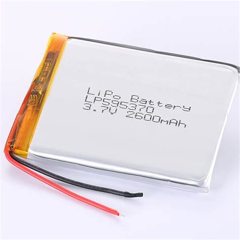 2600mAh Rechargeable LiPo Battery 3 7V LP595370 LiPo Battery