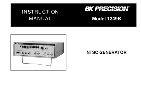 Bk Precision 1249b Instruction Manual Pdf Download Manualslib