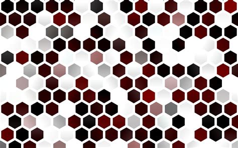 Plantilla De Vector Rojo Claro En Estilo Hexagonal Vector En