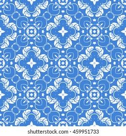 Azulejos Portuguese Tile Floor Pattern Lisbon Stock Vector (Royalty ...