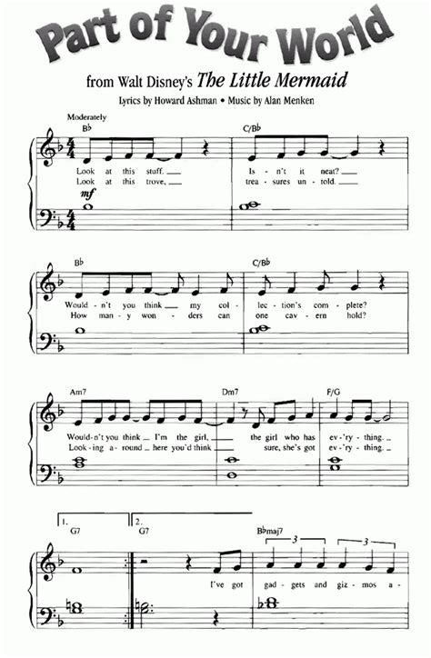 Printable Beginner Piano Sheet Music