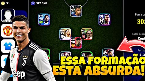 ESSA É A FORMAÇÃO MAIS BUGADA DO EFOOTBALL MOBILE efootball