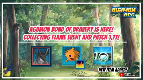 Digimon Rpg Agumon Bond Of Bravery Collecting Flame Event In Game