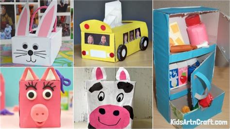 Tissue Box Crafts For Prechoolers - Kids Art & Craft