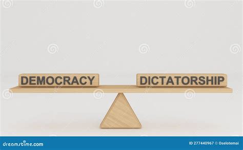 Comparison Between Democracy And Dictatorship Idea And Concept