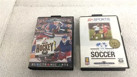 Vintage Sega Mega Drive Fifa International Soccer Nhlpa Hockey