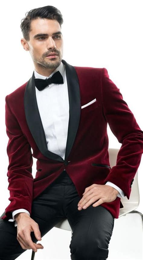 Buy Men Maroon Velvet Blazer New Arrival Dinner Jacket Elegant Hosting