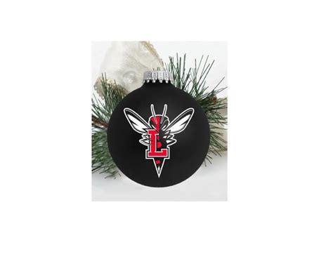 Hornet Mascot Black Satin 3.25" Ball Ornament | Official Site | Campus ...