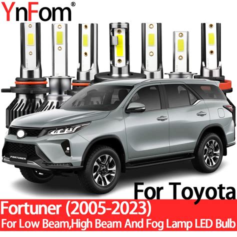 Ynfom For Toyota Fortuner 2005 2023 Special Led Headlight Bulb Kit For Low Beam High Beam Fog