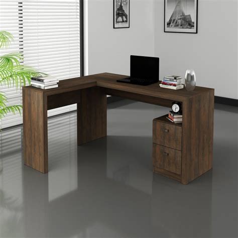 Conjunto Home Office Pe As Escrivaninha Em L Estante Balc O