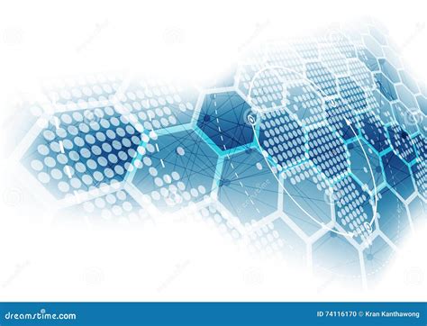 Vector Digital Global Technology Concept Abstract Background Stock