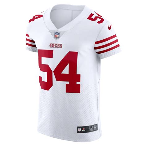 Men's San Francisco 49ers Fred Warner Nike White Vapor Elite Jersey