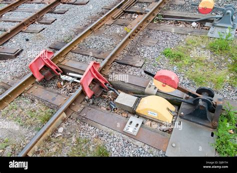 railway track points high resolution stock photography  images alamy