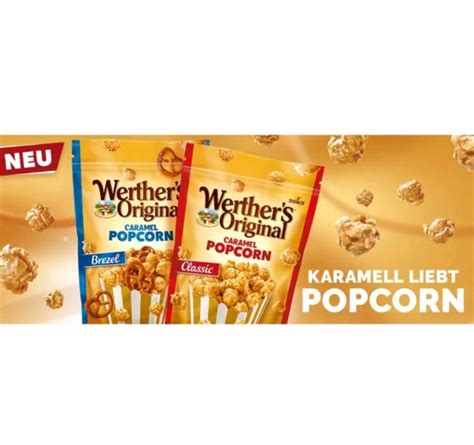 Werthers Original Caramel Popcorn 170 กรัม ป๊อปคอร์นเวอร์เธอร์ รสคารา