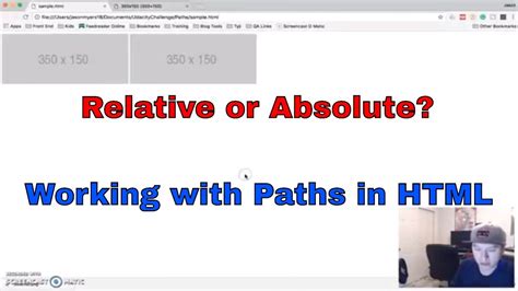 How To Use Relative And Absolute Paths In HTML YouTube