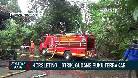 Akibat Korsleting Listrik Gudang Buku Di Sleman Hangus Dilahap Si Jago