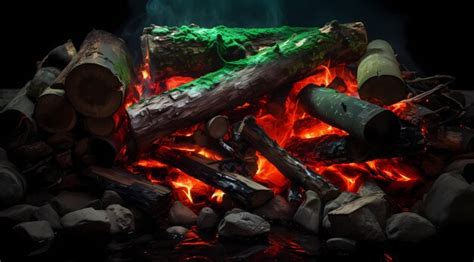 Premium AI Image | fireplace with logs