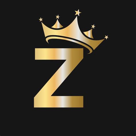 Premium Vector Letter Z Crown Logo Crown Logo On Letter Z Template