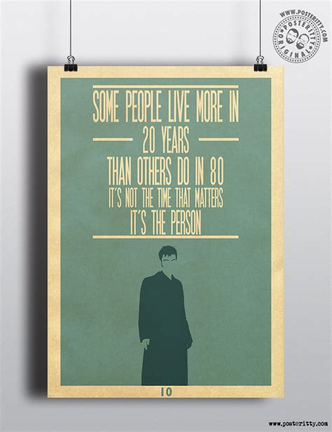 Doctor Who Quote 10 - David Tennant - Minimalist Poster — Posteritty