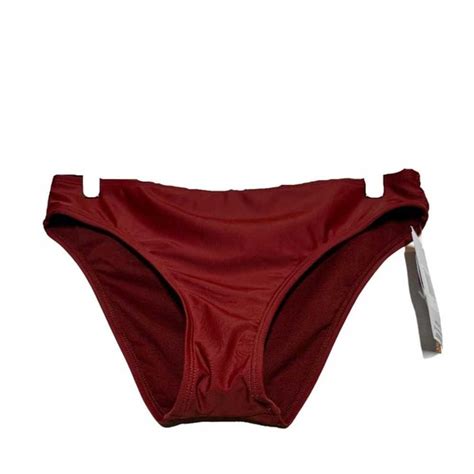 Hurley Signature Bikini Bottom Swimwear Full Coverage Gem